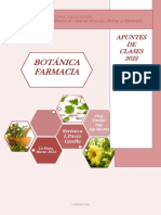Botánica Farmacia: Apuntes DE Clases 2022