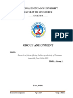 G2 - Econometrics Asssignment