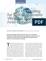 Energy Harvesting For Self-Sustainable Wireless Body Area Networks