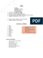 Modal Verbs: Correct The Mistakes