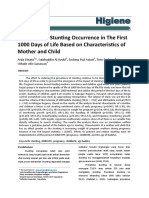 (Jurnal) Predictors of Stunting Occurrence in The First 1000 Days of Life Based On Characteristics of Mother and Child