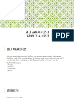 Self Awareness & Growth Mindset: Praktikum Kepemimpinan Semester Genap 2022/2023