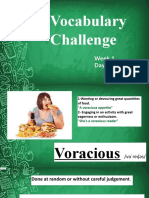 Vocabulary Challenge: Week 1 Day 1