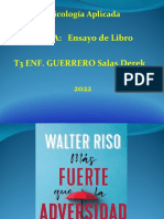 Psicología Aplicada: TEMA: Ensayo de Libro T3 ENF. GUERRERO Salas Derek 2022