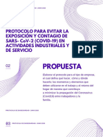 Protocolo para Evitar La Exposición Y Contagio de Sars-Cov-2 (Covid-19) en Actividades Industriales Y de Servicio