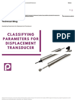 Technical Blog: Classifying Parameters For Displacement Transducer