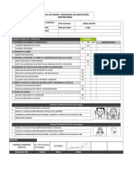 Empresa: Victor Hugo Peralta Yañez: Check List Diario Programa de Protección Respiratoria