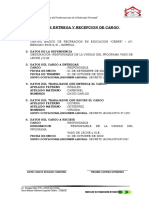 Acta de Entrega Y Recepcion de Cargo: "Año Del Fortalecimiento de La Soberanía Nacional"