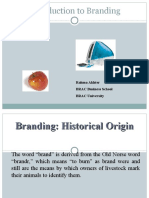 Introduction To Branding: Rahma Akhter BRAC Business School BRAC University