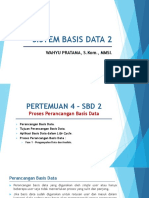 SBD 2 Pertemuan 4 - Proses Perancangan Basis Data (Bagian 1)