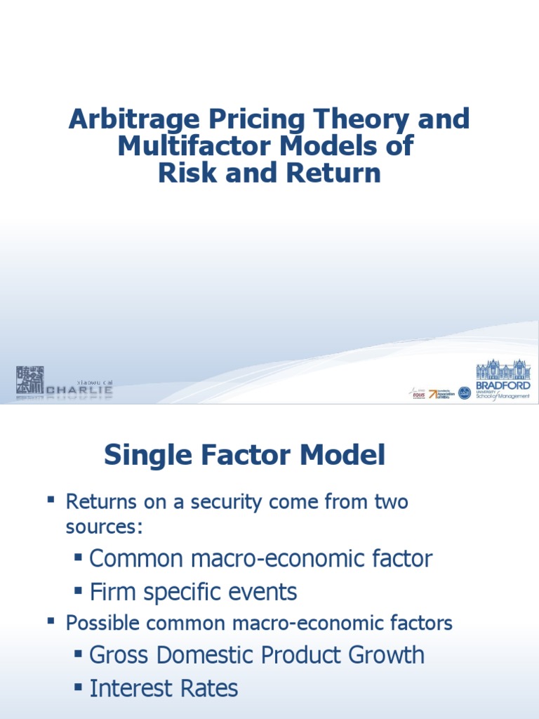 Multifactor Models in Risk and Return | PDF | Capital Asset Pricing ...