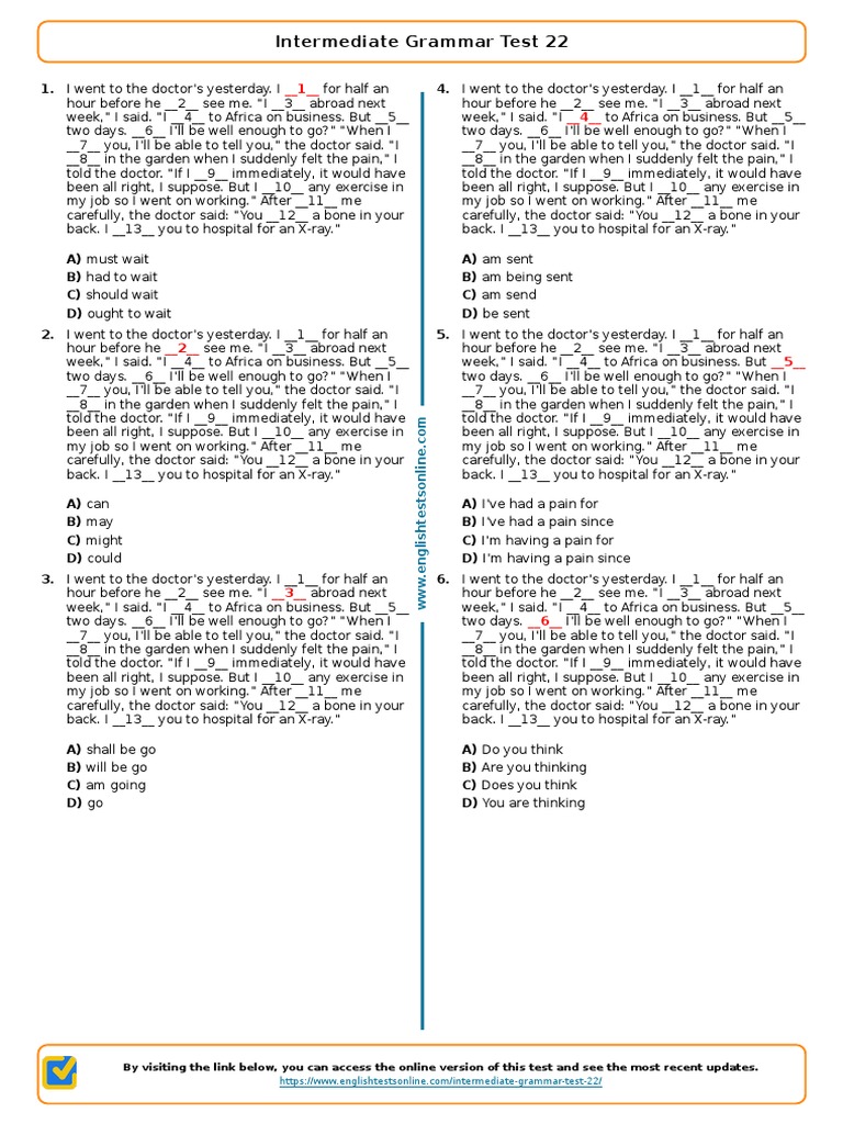1583 intermediate grammar test 22 pdf