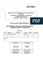S-TAL-JJ4-ITC-QUA-PRD-0012: Procedimiento de Instalacion de Bandejas, Tuberias Conduit Y Accesorios Rev. 00