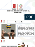 Principales Lesiones en El Voleybol: Yina Marcela Riascos Juan Diego Ocampo