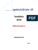 Escola de Engenharia de São Carlos - USP: Termodinâmica SHS 344