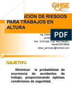 Prevención de Riesgos para Trabajos en Altura