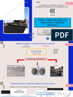 Tema: Diseño de Mezclas Asfalticas Y Metodo Marshall