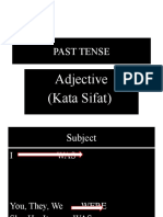 Past Tense: Adjective (Kata Sifat)