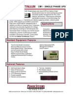 Series Continuum: Cm1 - Single Phase Ups