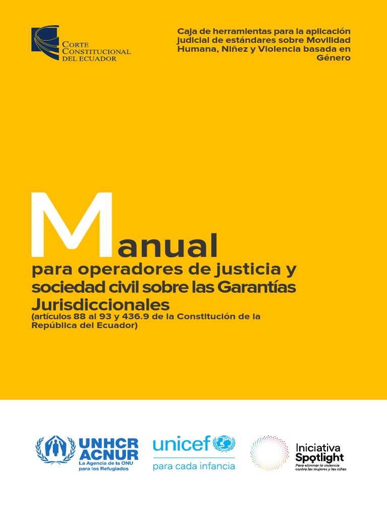Manual de Garantías Jurisdiccionales en Ecuador | PDF | Derecho ...