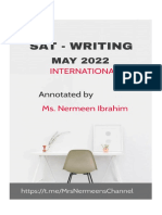 Ms Nermeen Ibrahim's Annotations On May 2022 International