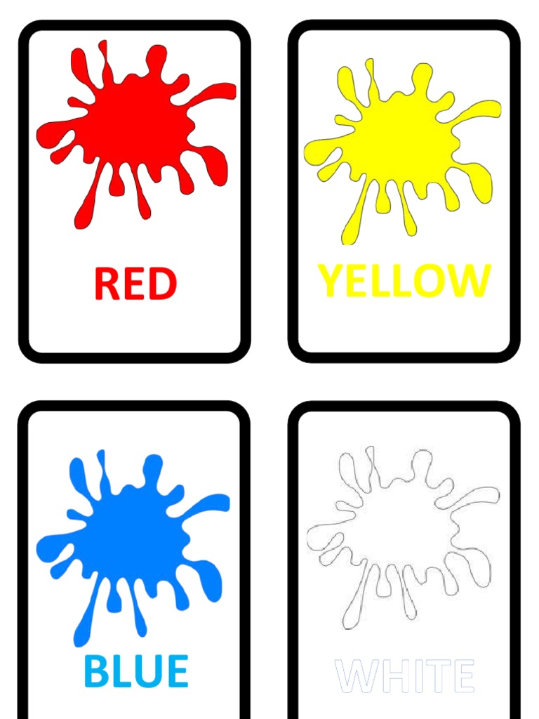 Colours Flashcards | PDF