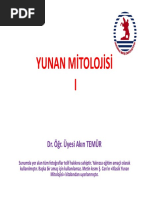 Yunan Mitolojisi I: Dr. Öğr. Üyesi Akın TEMÜR