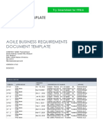 AGILE BUSINESS REQUIREMENTS DOCUMENT TEMPLATE