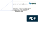Certificado - Capacitacion Seguridad Vial - 264019 PDF