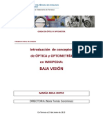 Maria.resa - Introducción de Conceptos de Óptica y Optometría en Wikipedia. Baja Visión. M_Resa