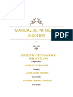 Manual de Primeros Auxilios: Instituto Tecnológico Bolivariano