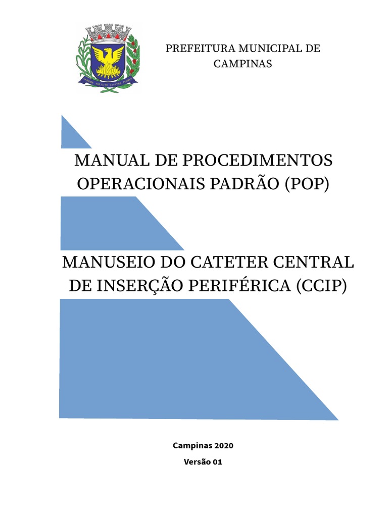 Manuseio do Cateter CCIP: Procedimentos Essenciais | PDF | Ciências e ...