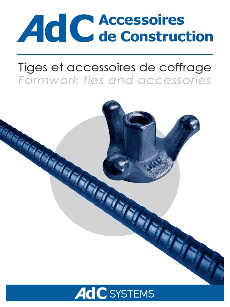 Tiges et accessoires de coffrage | PDF | Ingénierie mécanique