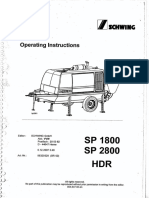 SP1800 SP2800 HDR - Operação