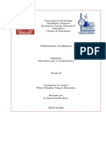 Orientaciones Académicas Matemática para Computación I