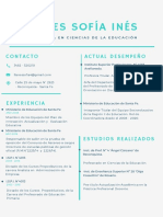 Experiencia y formación de Sofía Llanes en educación