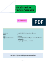 Yetişkin Eğitimi Ve Hayat Boyu Öğrenme: Dr. Z. Zühal GÜVEN