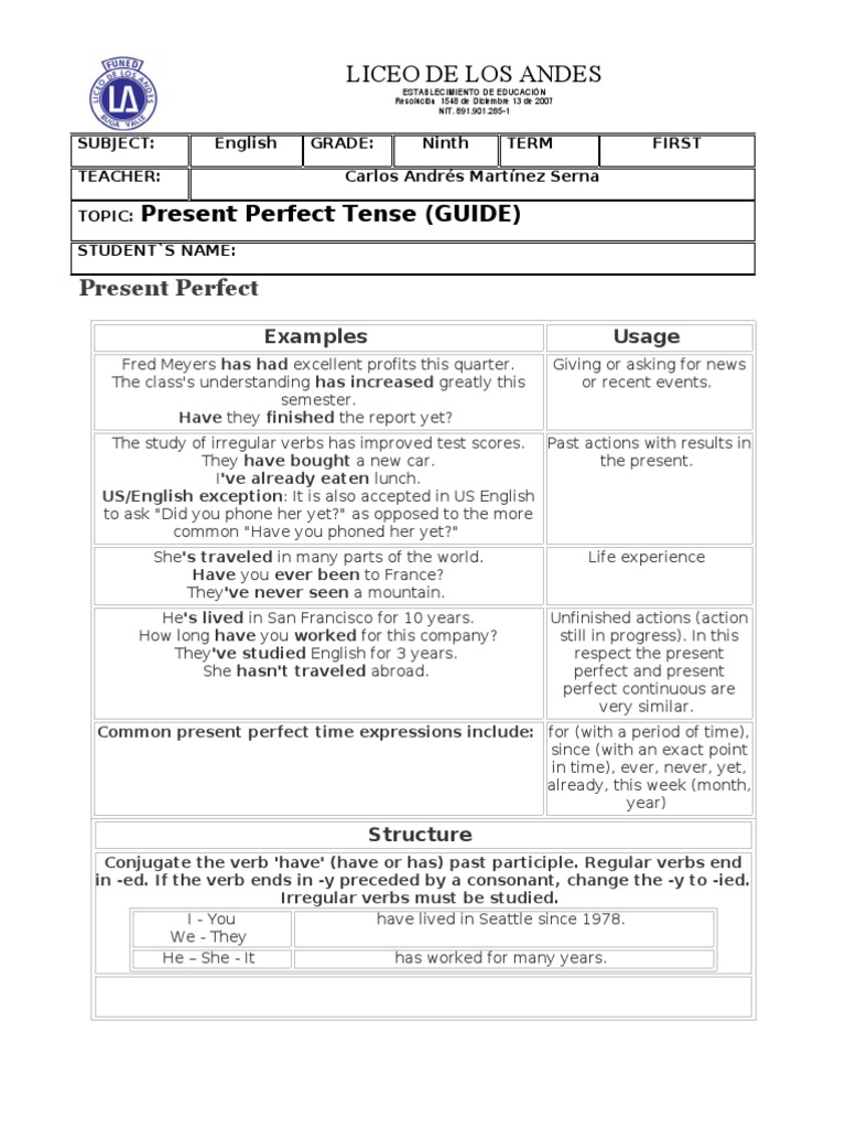 Guide - Grade 9th | PDF
