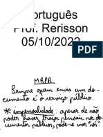 Português Prof. Rerisson 05/10/2022