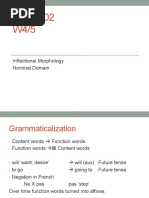 LING 202 March 16-20 March Inflectional Morphology I