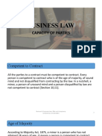 Business Law: Capacity of Parties