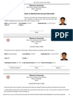 Tribhuvan University: Gown-Hire Card