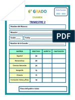 Trimestre 2: Examen