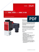 Pressure Switch Type MBC 5000 and MBC 5100: Data Sheet