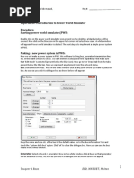 Running Simulations in PowerWorld | PDF | Power (Physics) | Electronic ...