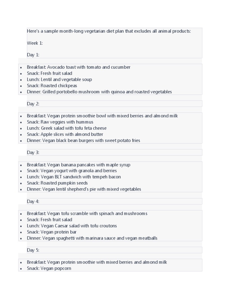 Vegan Meal Plan 2 | PDF | Lunch | Tofu for Printable 7 Day Galveston Diet Pdf Free Download