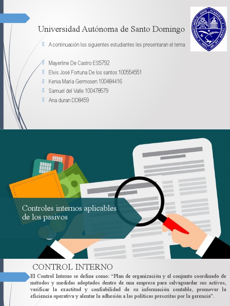 Control Interno de Pasivos en Empresas | PDF | Contabilidad | Riesgo