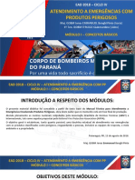 Atendimento A Emergências Com Produtos Perigosos: Corpo de Bombeiros Militar Do Paraná