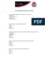 Pesquisa de Satisfação Funcional Na Favan