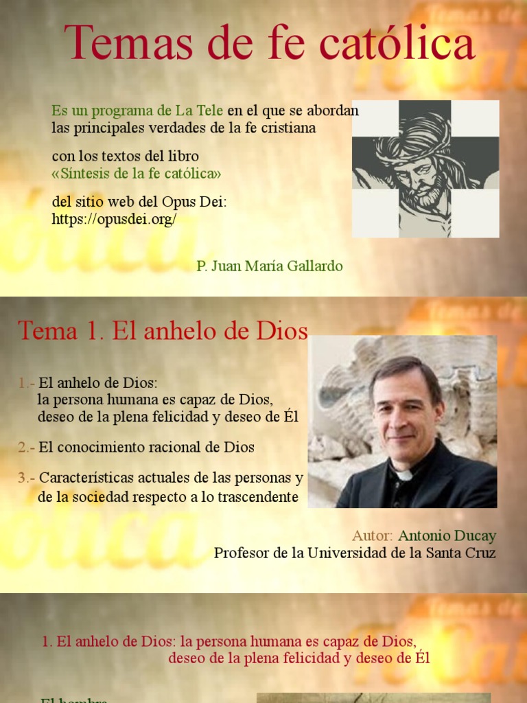 Tema 1 El Anhelo De Dios Pdf Amor Felicidad